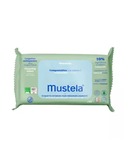 Mustela Toallitas Limpiadoras Con Aguacate 60 Unidades