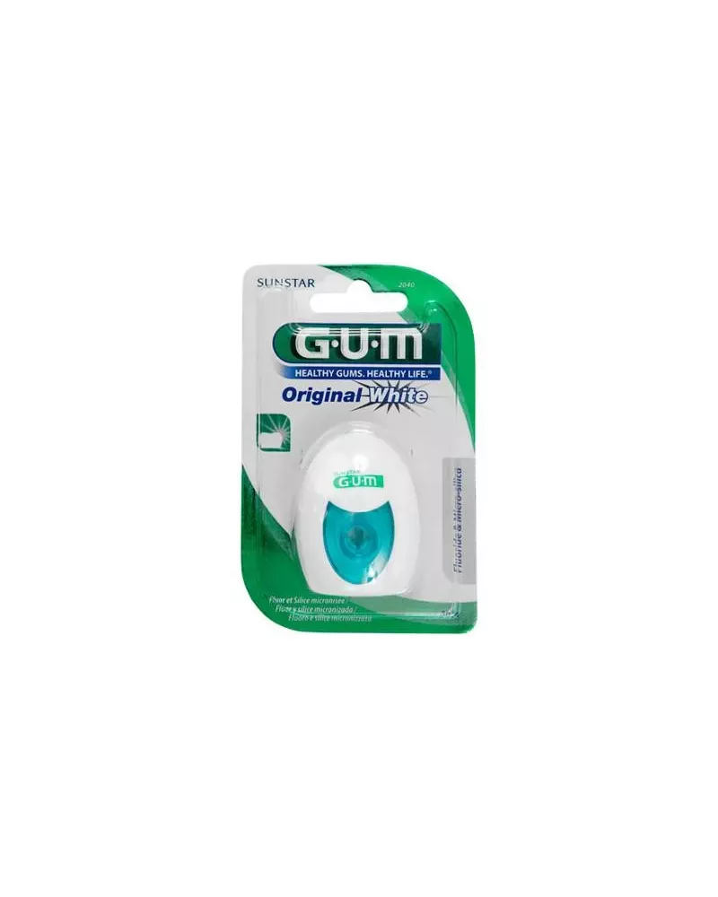 Gum Fil Dentaire Original White Ciré Fluoré