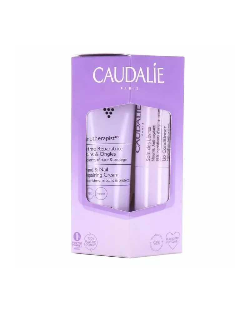 Caudalie Vinotherapist Hand and Nail Repair Cream 30 ml + Lip Care 4.5 g