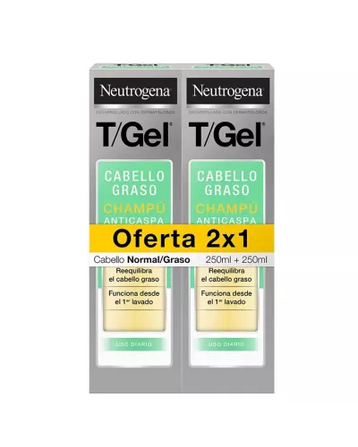 Neutrogena T-Gel Anti-Dandruff Shampoo Normal Greasy Hair 250ml 250ml