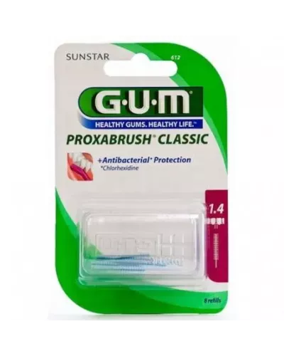 Proxabrush Recambio Cepillo Cilindrico Con Clorhexidina 6 Unidades Gum