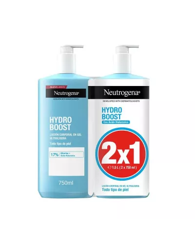 Neutrogena Hydro Boost Moisturizing Gel Lotion 2x750ml