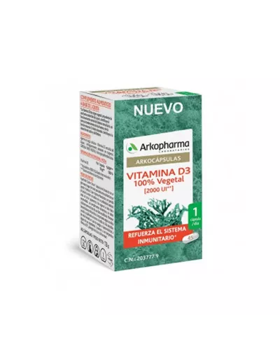 Arkocapsulas Vitamina D3 45 Cápsulas