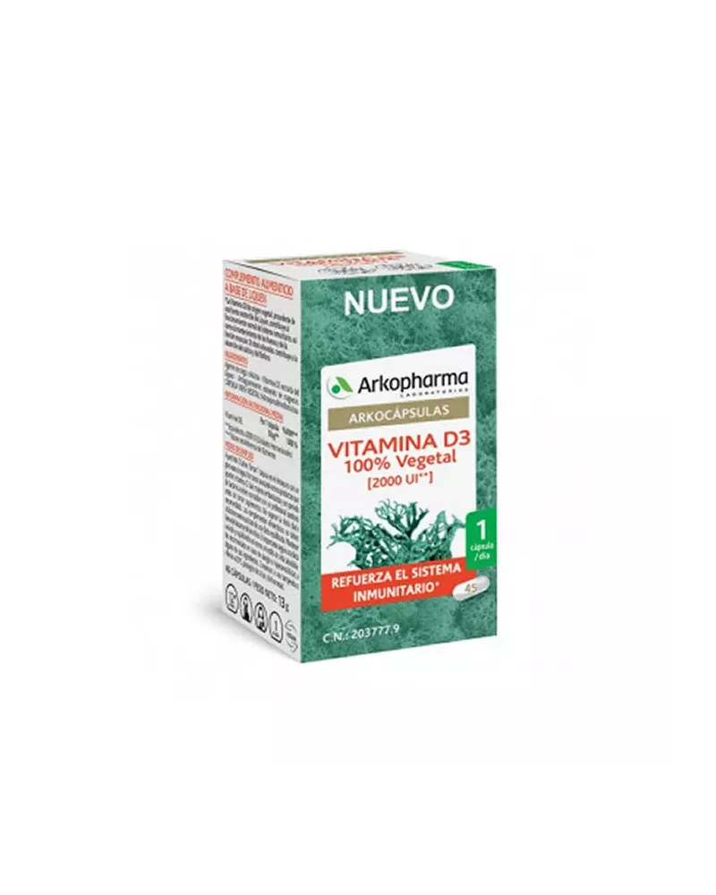 Arkocapsulas Vitamin D3 45 Capsules