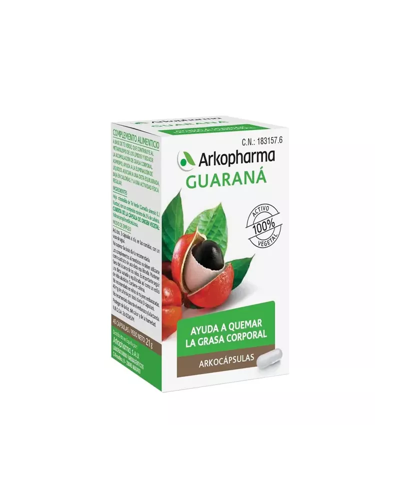 Arkopharma Arkocápsulas Guarana 45 Capsules