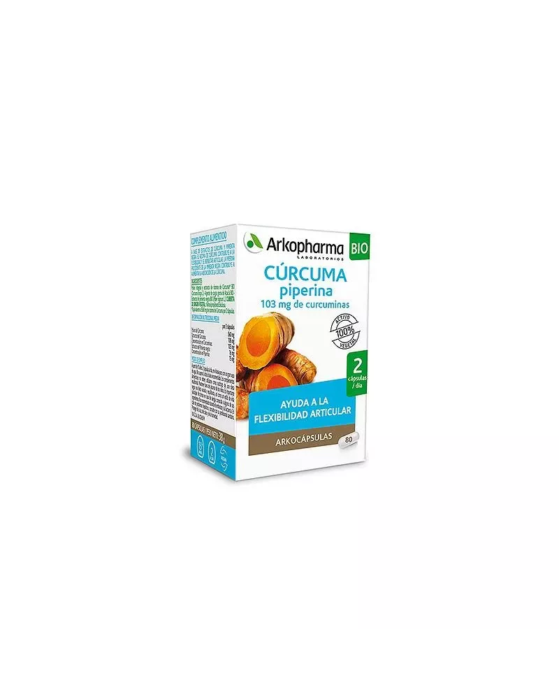 Arkopharma Turmeric Piperine 80 Capsules