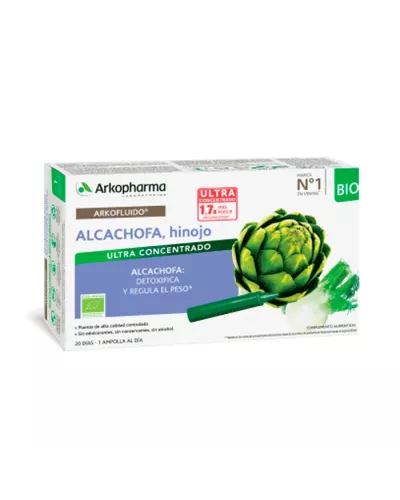 Arkopharma Arkofluido Artichoke Fennel 20 Drinkable Ampoules