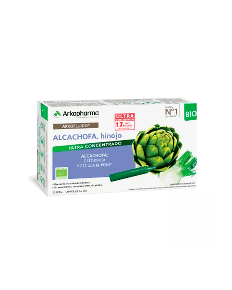 Arkopharma Arkofluido Artichoke Fennel 20 Drinkable Ampoules