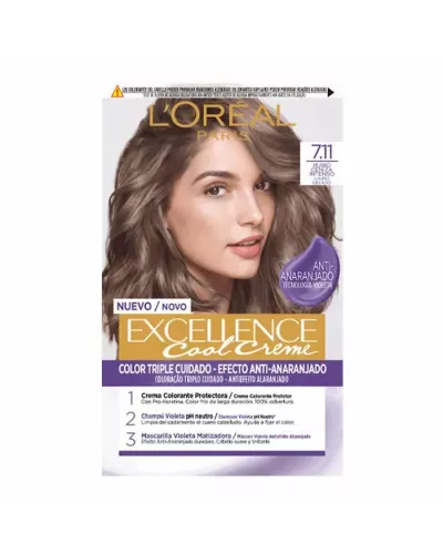 L'Oreal Excellence Cool Creme 7.11 192ml