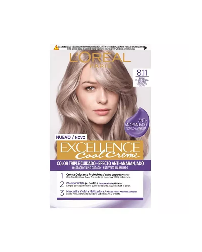 L'Oréal Professionnel Excellence Cool Creme 8.11 Light Ash Blonde 192ml