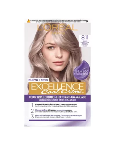 L'Oréal Professionnel Excellence Cool Creme 8.11 Light Ash Blonde 192ml