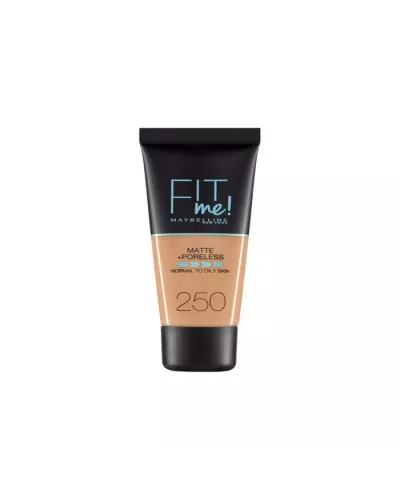 Maybelline Fit Me Matte Poreless Fond De Teint 250 Sun Beige
