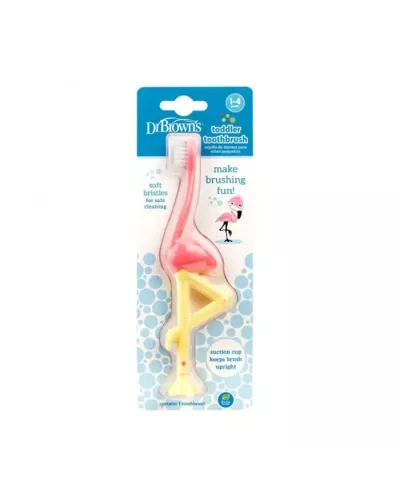 Dr. Brown's Toothbrush 1-4 Years Flamant