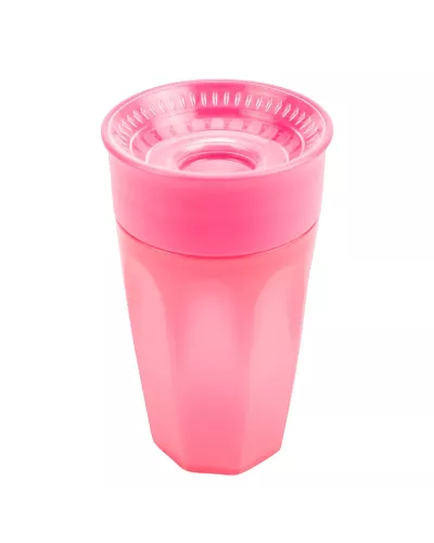 Gobelet 360 Sans Bec Verseur Rose Sans Poignée 300ml