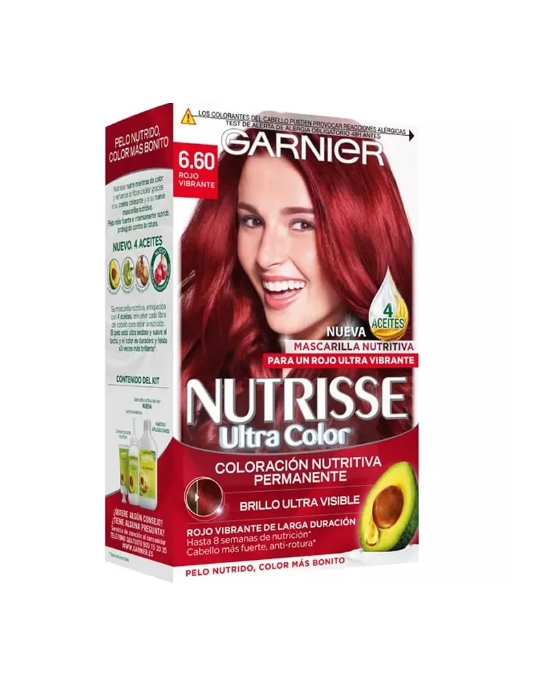 Garnier Tinte Pelo Nutrisse 6,60 Rojo Intenso
