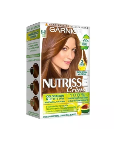 Garnier Nutrisse Crema Nutritiva Color 6.41 Marrón Intenso