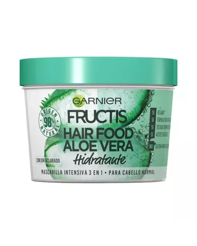 Mascarilla hidratante para cabello Garnier Fructis Hair Food Aloe Vera 390ml