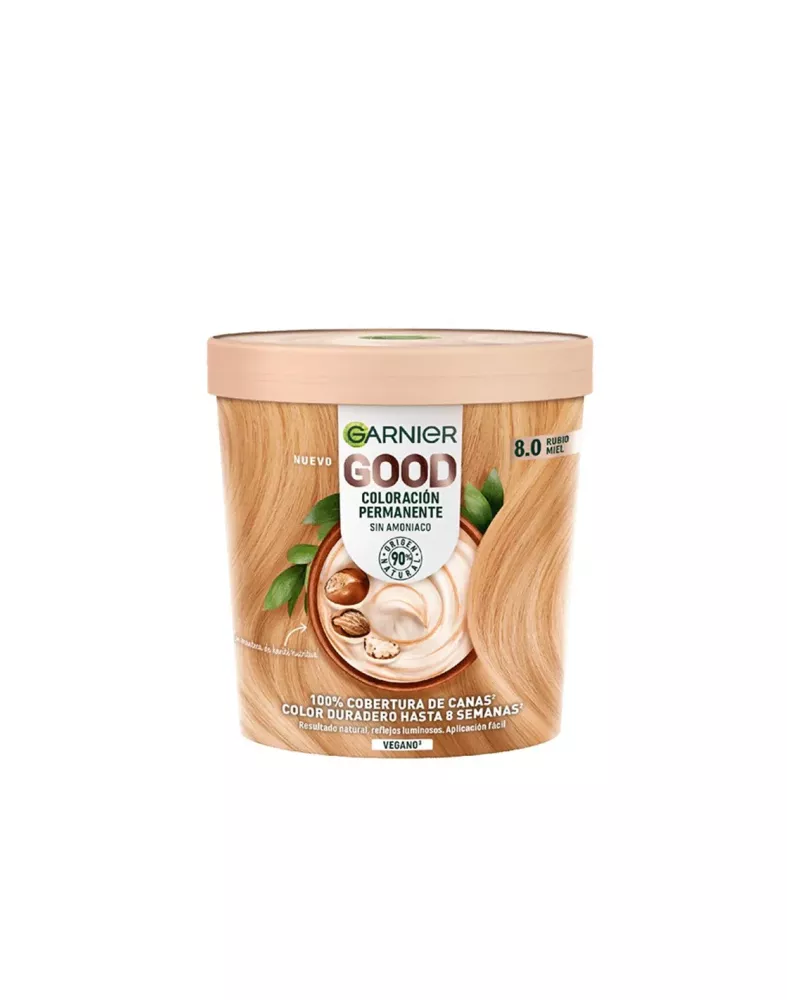 Garnier Good Coloración Permanente 8,0 Rubio Miel 1 U