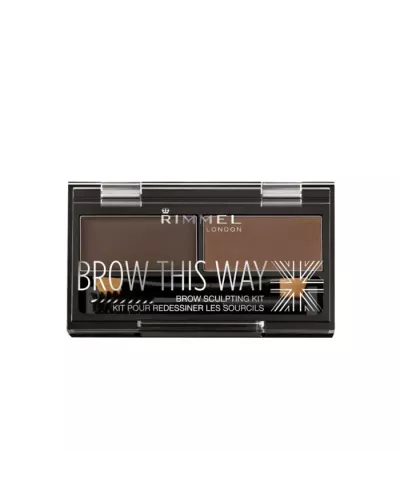 Rimmel Brow This Way Eyebrow Sculpting Kit 003 Dark Brown