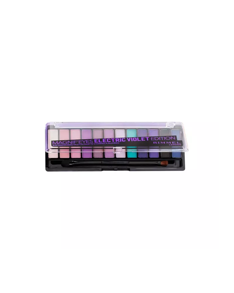 Rimmel London Magnif'Eyes Eyeshadow Palette 008 Electric Violet 12 Shades