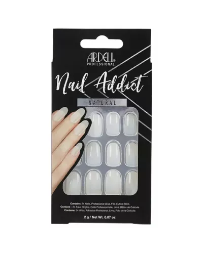 Ardell Nail Addict Natural Oval False Nails