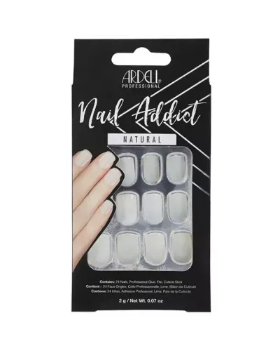 Ardell Nail Addict Natural Squared False Nails