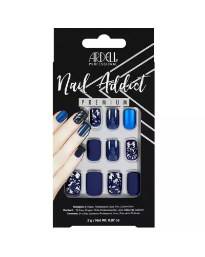 Ardell Nail Addict Matte Blue False Nails