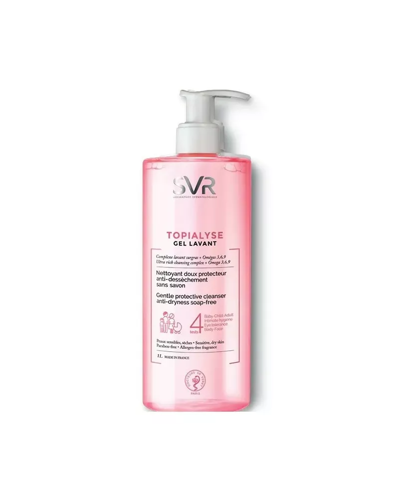 Svr Topialyse Gel Limpiador Sin Jabón 1000ml