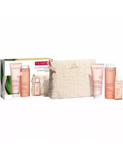 Set Clarins Limpiador Suave Espumoso Calmante 125ml con 4 Productos