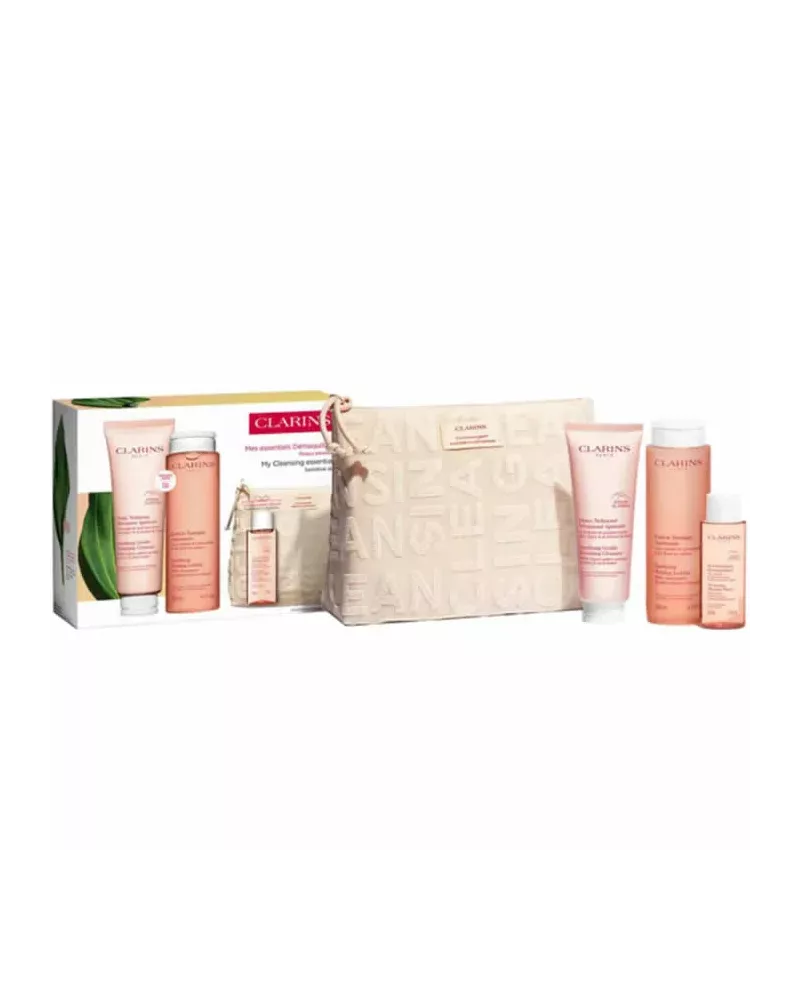 Set Clarins Limpiador Suave Espumoso Calmante 125ml con 4 Productos