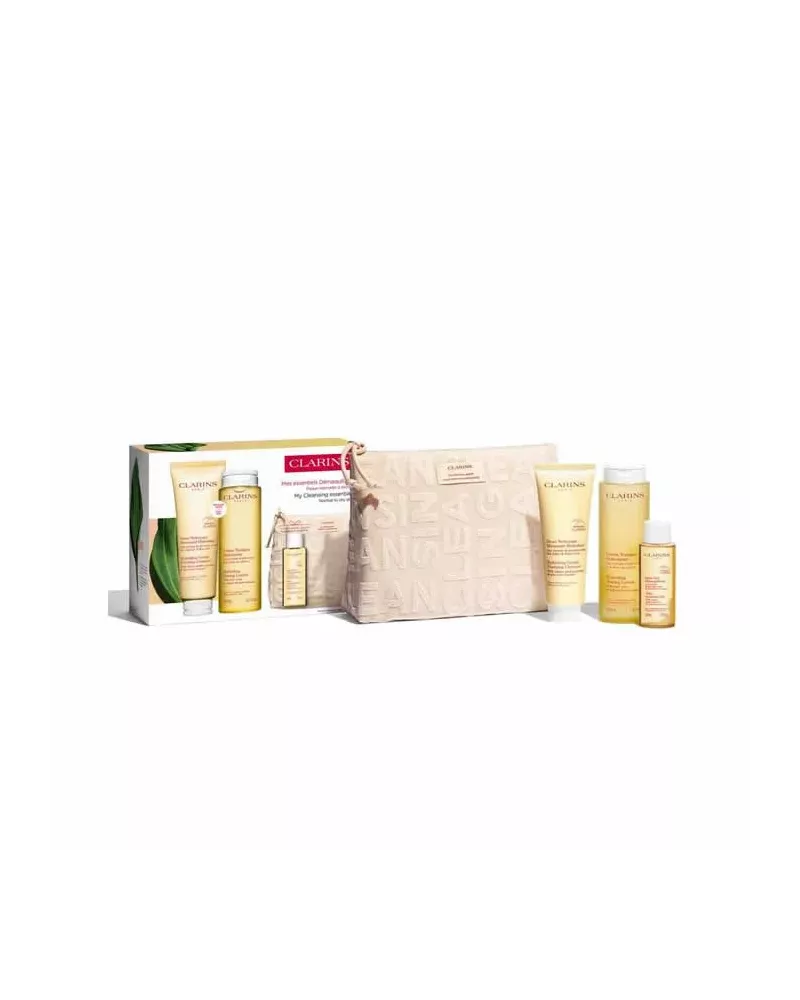 Limpiador facial espumoso hidratante y suave Clarins 125ml Estuche de 4 productos
