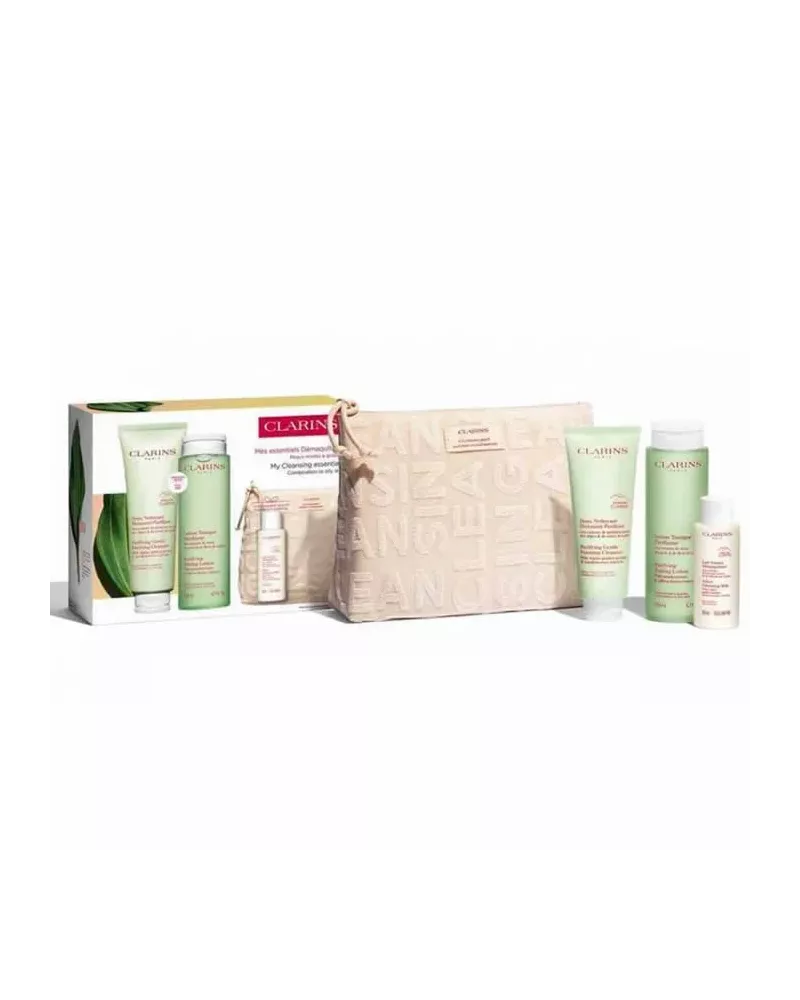Limpiador facial purificante espumoso suave Clarins 125ml Estuche de 3 productos