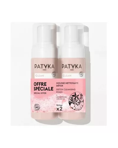 Patyka Duo Mousse Nettoyante Détox 2x 150ml