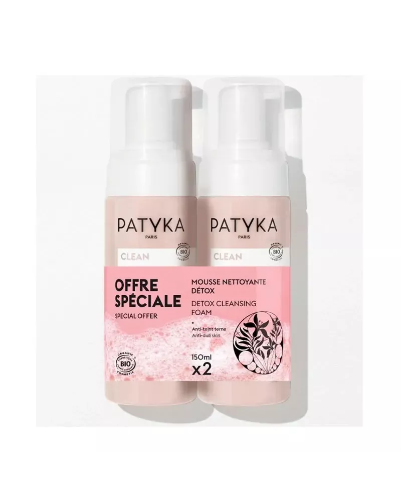 Patyka Duo Mousse Nettoyante Détox 2x 150ml