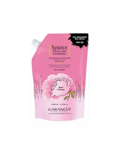 Garancia Source Micellaire Enchanté Démaquillant Eco-Recharge Rose D'Antan 400ml