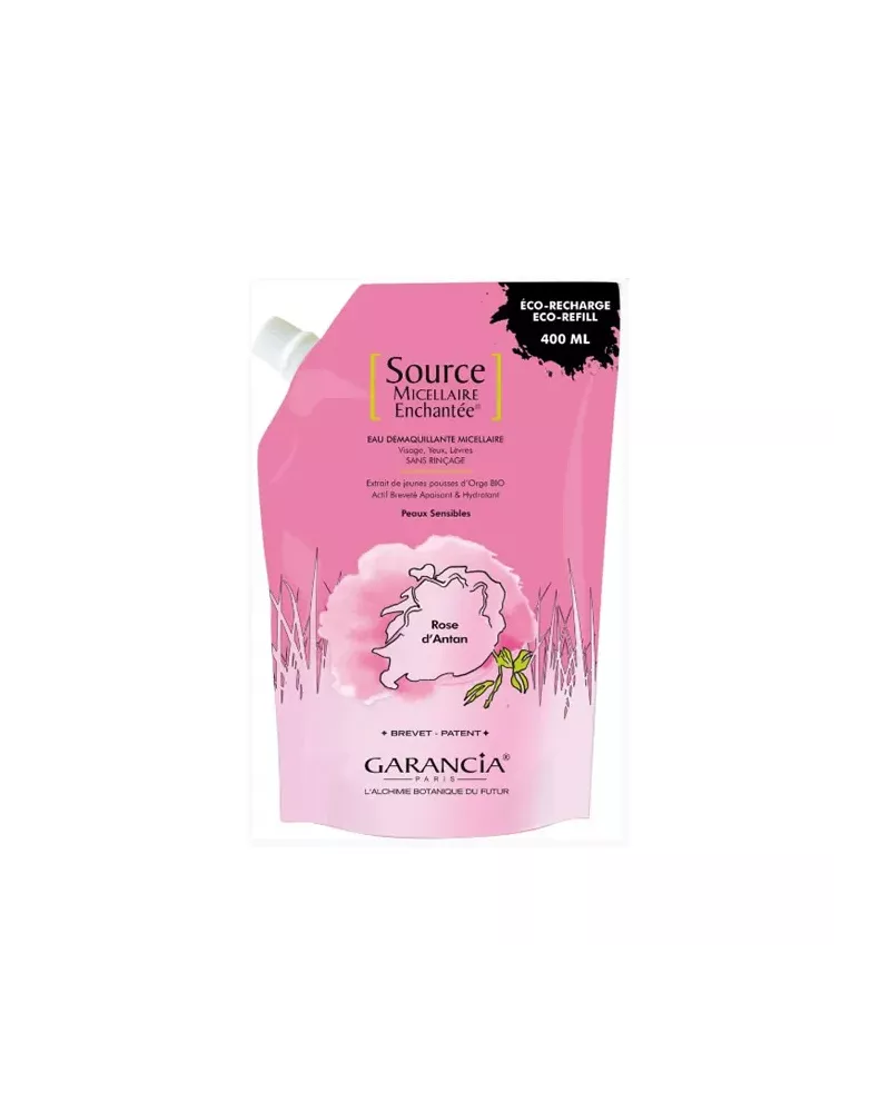 Garancia Source Micellaire Enchanté Démaquillant Eco-Recharge Rose D'Antan 400ml