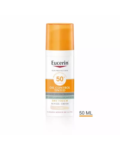 Eucerin Oil Control Dry Touch Gel Crème SPF50+ Tinted Light 50ml