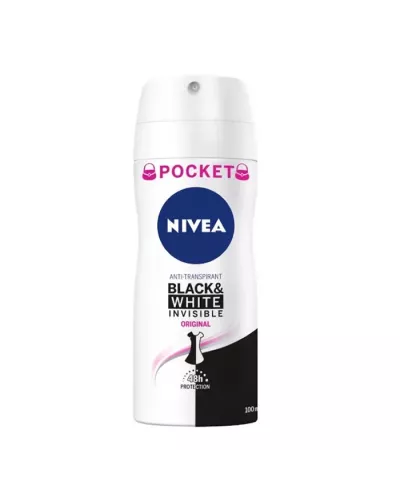 Desodorante en spray Nivea Black & White Invisible Original 100ml