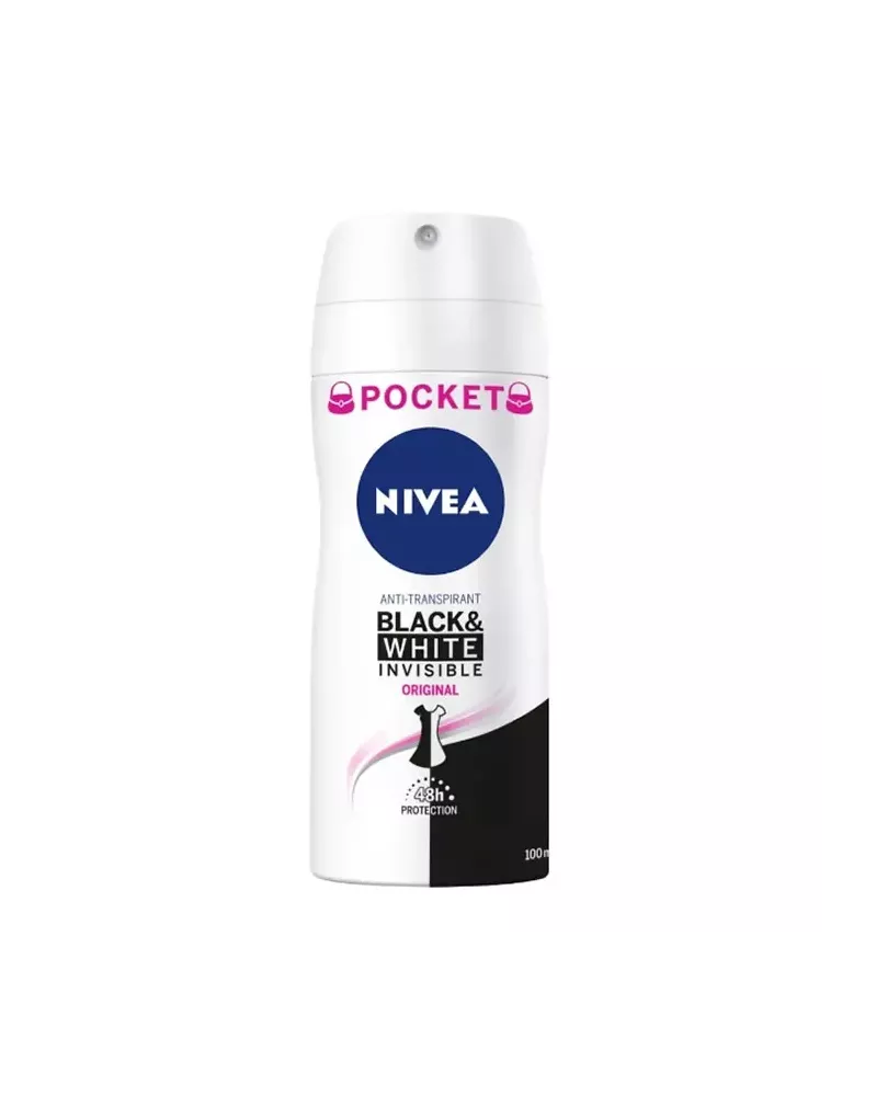 Desodorante en spray Nivea Black & White Invisible Original 100ml