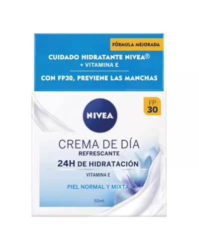 Nivea Cuidado De Día Hidratante Spf30 Piel Normal Y Mixta 50ml