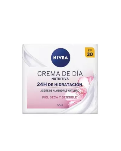Nivea Nourishing Day Cream 24h Hydration Dry And Sensitive Skin 50ml