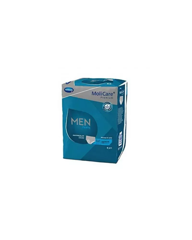 Hartmann Premium Men Pants 7 Gotas Pañal Masculino Talla M 8 Unidades Molicare