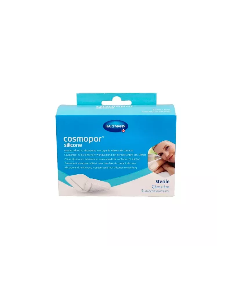 Hartmann Cosmopor Silicone 7,2x5cm 5 Unités