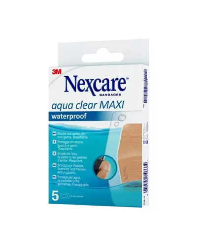 Nexcare Aqua Clear Maxi Waterpoof 5 Unitès