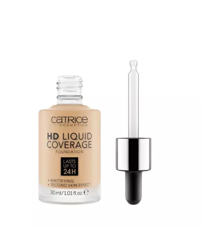 Catrice Hd Liquid Coverage Foundation Lasts Up Tp 24h 036 Hazelnut 30ml
