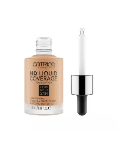 Catrice Hd Liquid Coverage Foundation Lasts Up Tp 24h 046 Camel Beige 30ml
