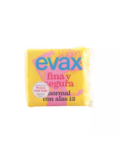 Evax Fina & Segura Normal Avec Ailettes Serviettes Hygiéniques 12 Unités