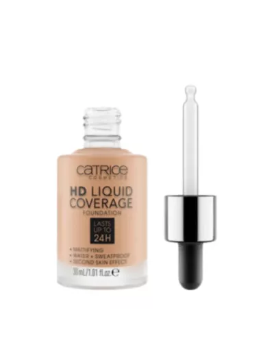 Catrice Hd Liquid Coverage Foundation Lasts Up Tp 24h 040 Warm Beige 30ml