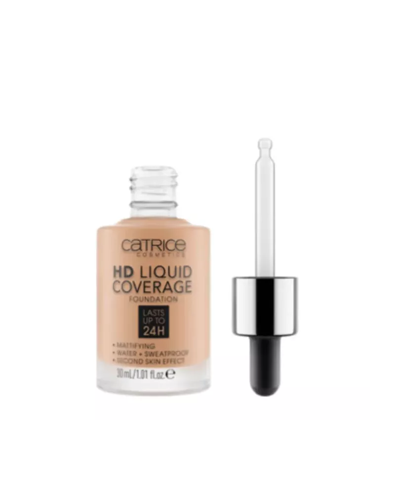 Catrice Hd Liquid Coverage Foundation Lasts Up Tp 24h 040 Warm Beige 30ml