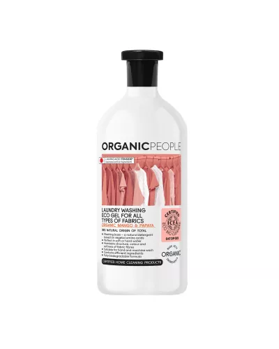 Organic People Eco-Friendly Mango & Papaya Laundry Gel for All Fabric Types 200ml